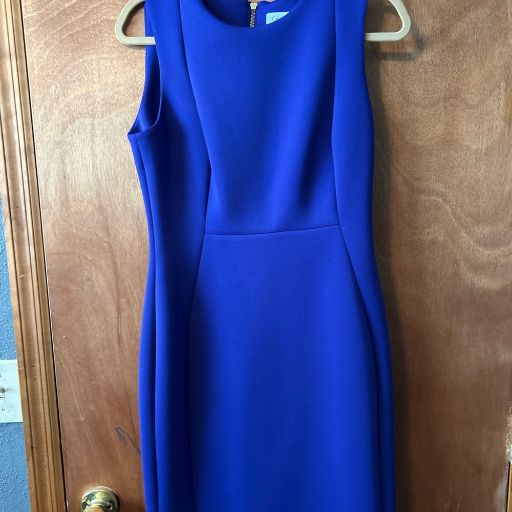 Calvin Klein Royal Purple Midi Dress
